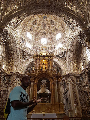 The Capilla del Rosario and it's super ornateness