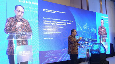 Menteri Kominfo Budi Arie Setiadi, Resmikan DTI-CX 2023 di JIEXPO Jakarta