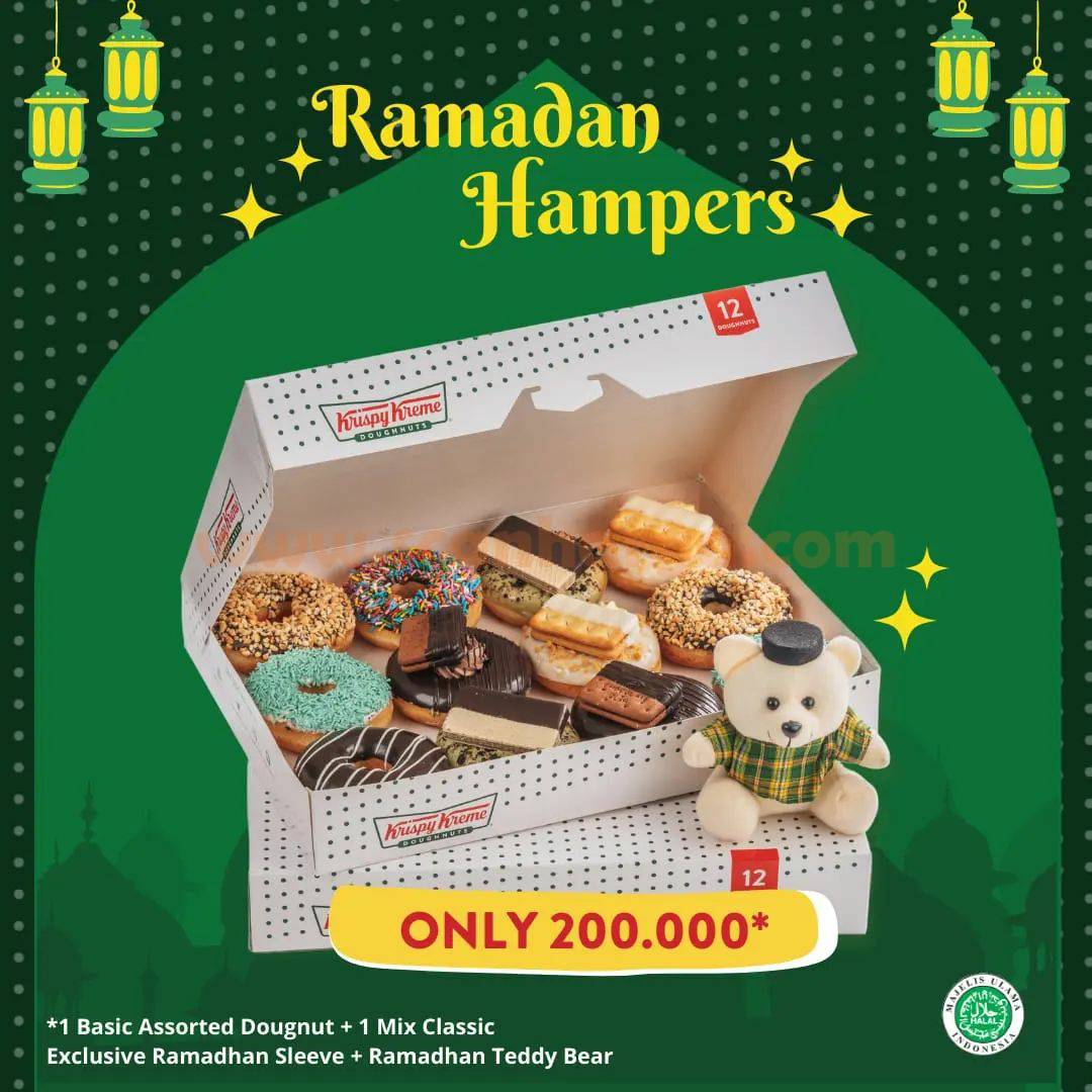 Promo KRISPY KREME RAMADAN HAMPERS - Paket Lengkap harga hanya 200Rb