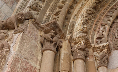 ROMÁNICO EN NAVARRA. MONASTERIO DE SAN SALVADOR DE LEYRE. Capiteles Porta Speciosa