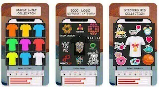 1. T Shirt Design Pro - 5 Aplikasi Desain Baju Terbaik di Android