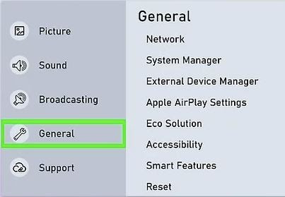 توصيل تلفزيون سامسونج في WIFI