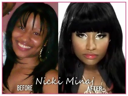 nicki minaj fake nose. I'm honestly sicK & Tired of this bitxh Nikki Minaj !