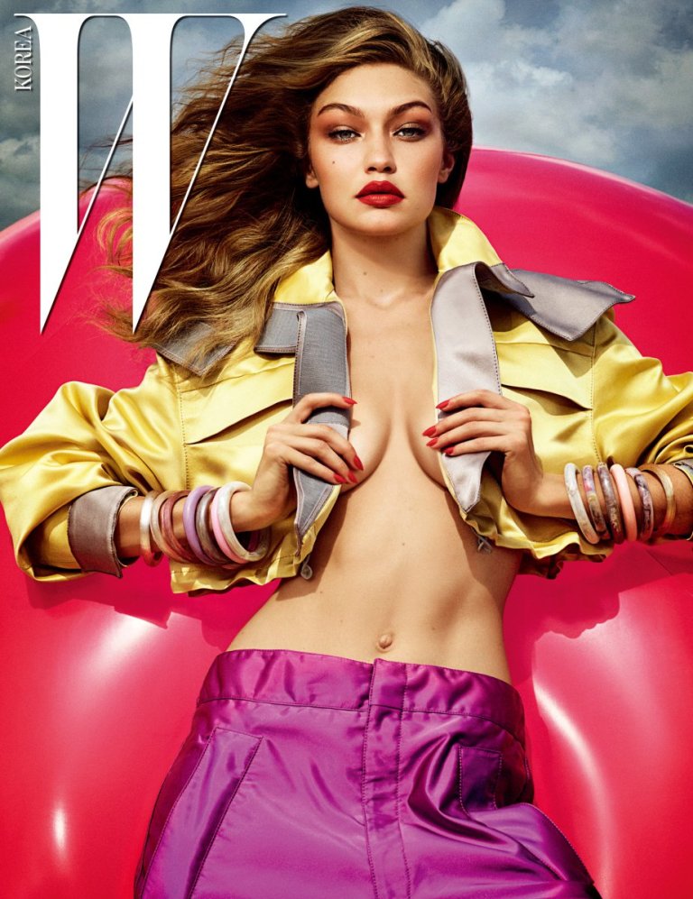 Gigi Hadid hot model in sexy photoshoot W Korea Magazine