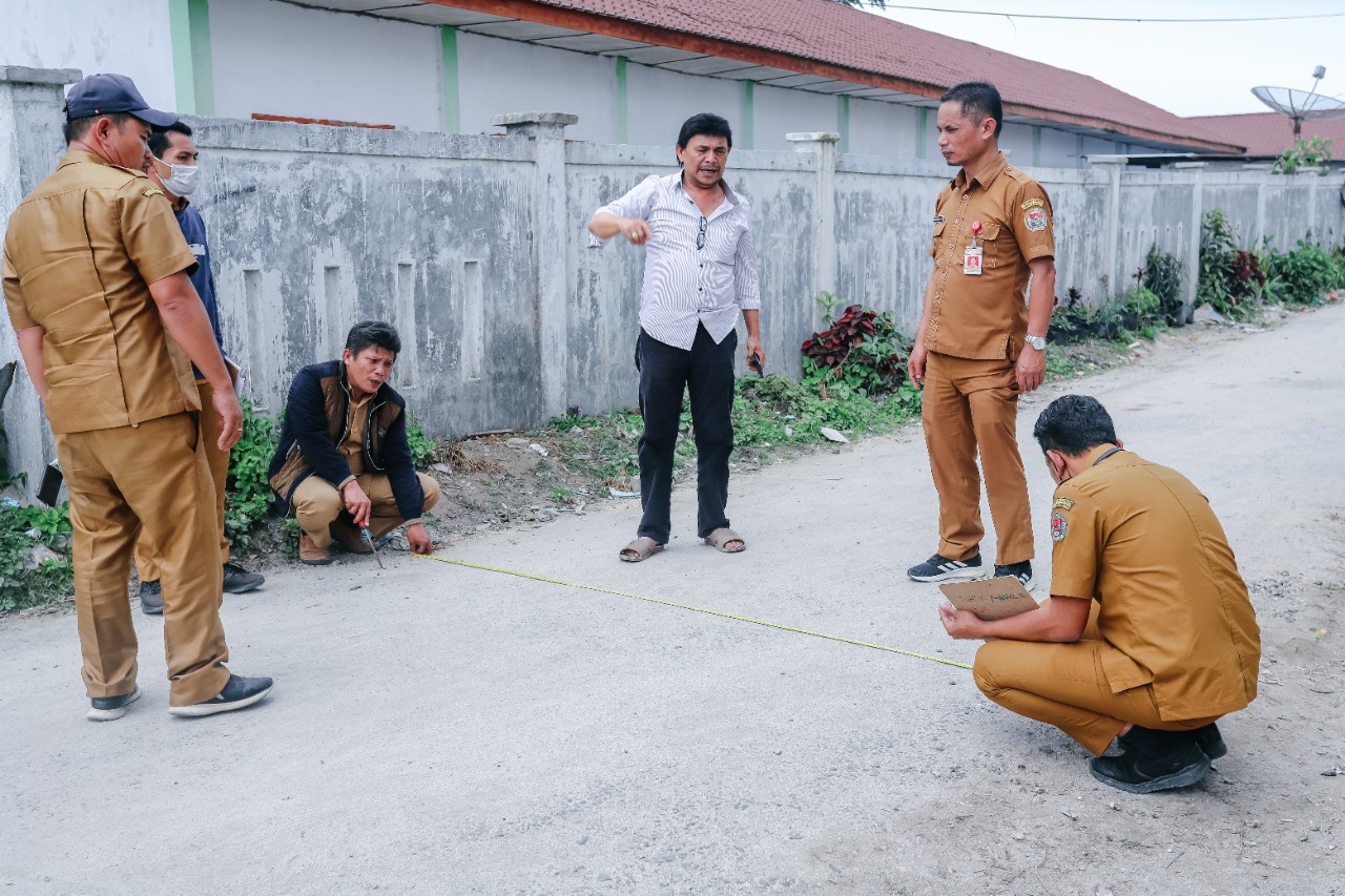 Pekerjaan Lapen Jalan Pancasila Kecamatan  Lintongnihuta Sesuai Kontrak