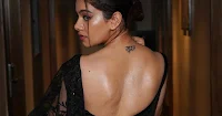 nidhi singh backless black saree apharan actress