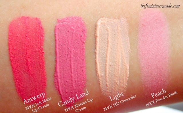 NYX Haul - swatches