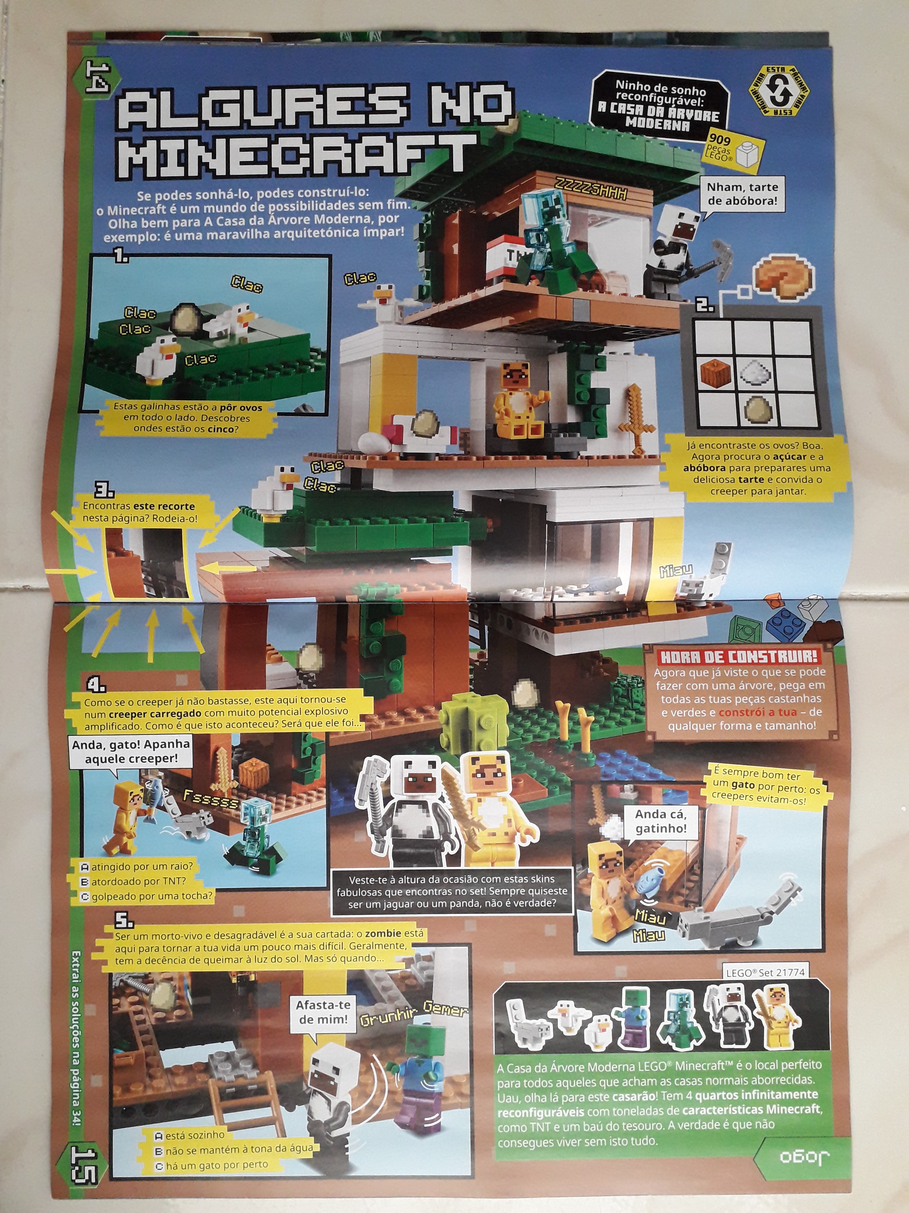 Lego Minecraft - A Casa da Árvore Moderna - 909 peças - Lego na