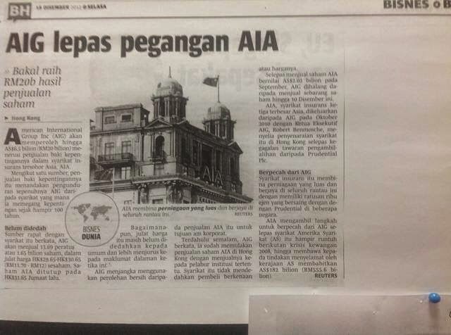 AIA PUBLIC TAKAFUL: Soalan : Apakah Status AIA? Boikot AIA?