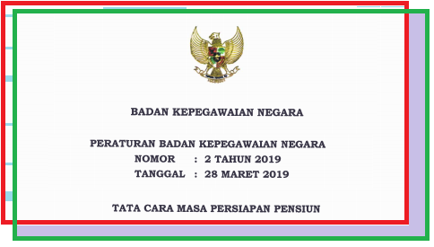 Peraturan BKN Nomor 2 Tahun 2019 Tentang Tata Cara Masa Persiapan Pensiun