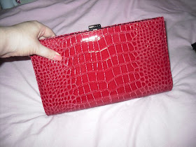 primark red/pink clutch