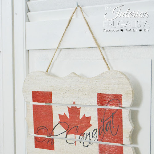 How To Make A Rustic Patriotic Sign For Canada Day