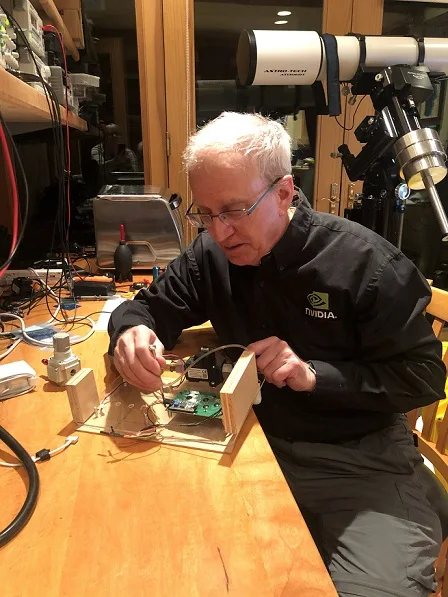 NVIDIA Chief Scientist Bill Dally built the first prototypes of his design in his home workshop.