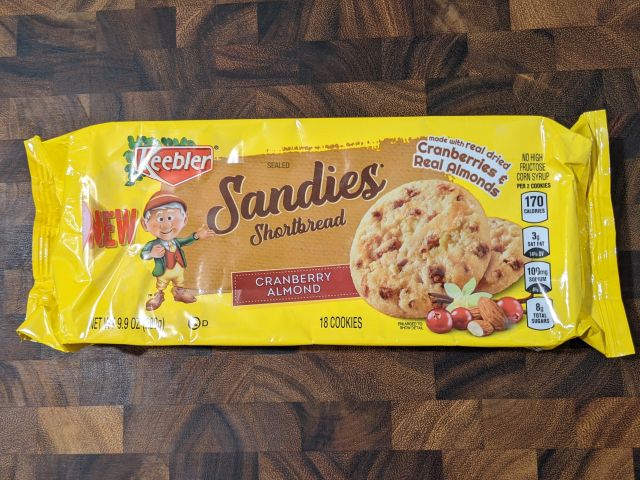Review: Keebler - Cranberry Almond Sandies Shortbread Cookies