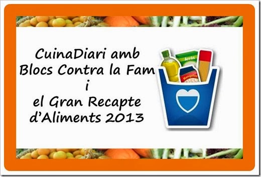 Cuinadiari amb blogs contra la fam i gran recapte 2013