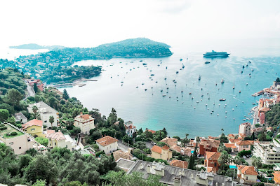 Nice City Sea france panorama coast houses