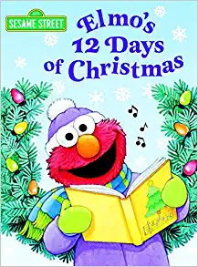 elmo's 12 days of christmas book cover.