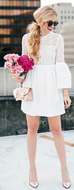 White laces Dress 