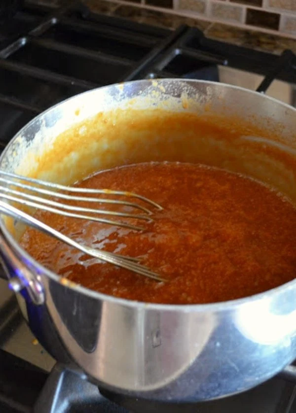 Homemade Caramel mix in Vanilla for Homemade Caramel Corn Recipe.