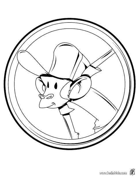 Monkeys Head Sir Monkey Coloring Page  Coloring Page  Animal Coloring  Pages  Wild Animal Coloring Pages