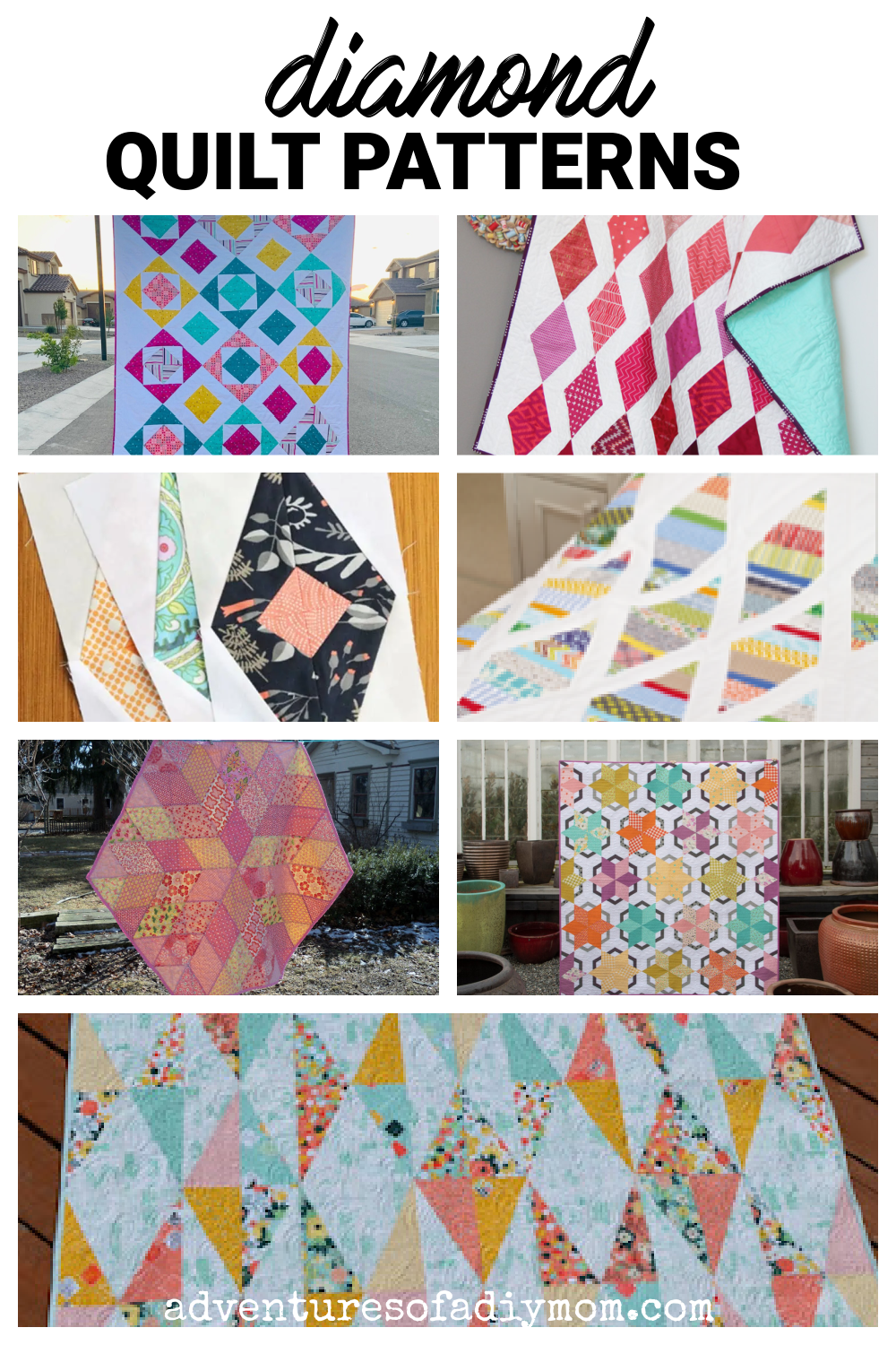 25+ Diamond Quilting Patterns - Adventures of a DIY Mom