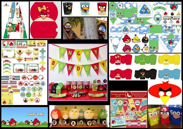 Angry Birds: Decoración, Kits para Imprimir Gratis, Actividades, Paso a Pasos y Más. 