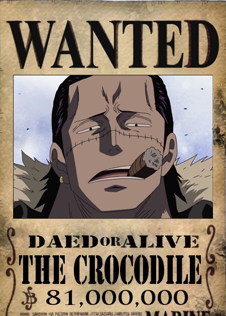 Tooncharacter Crocodile One Piece