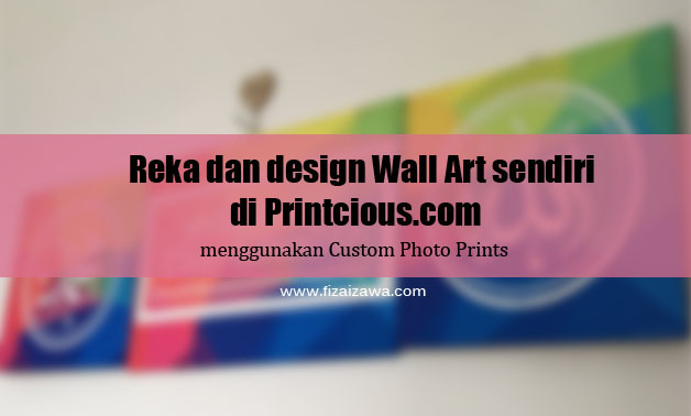  Wall Art rekaan sendiri menggunakan Custom Photo Prints di Square Canvas Printcious.com