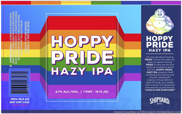 Shipyard Adding Hoppy Pride Hazy IPA 16oz Cans