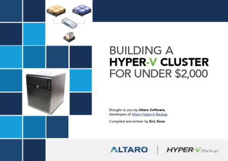 Building a Hyper-v Cluster for under $2,000