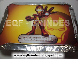 marmitinha homem de ferro kid, lembrncinha os vingafores, brinde homem de ferro kid, tema homem de ferro kid