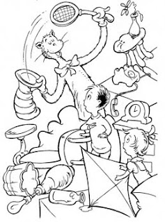 kids coloring pages, dr.seuss coloring pages