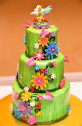 The design of the cake was inspired by Tinkerbell's Pixie Hollow at .