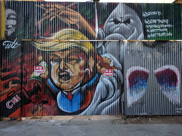 Trump mural downtown LA 2016