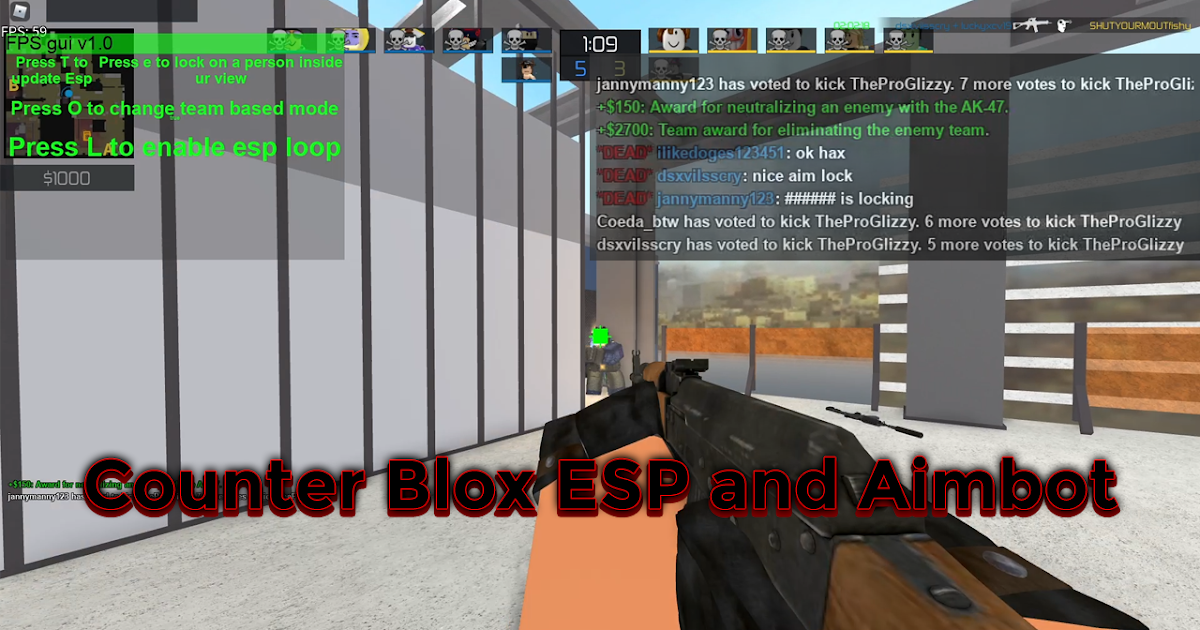 Counter Blox Aimbot And Esp - roblox aimbot esp script