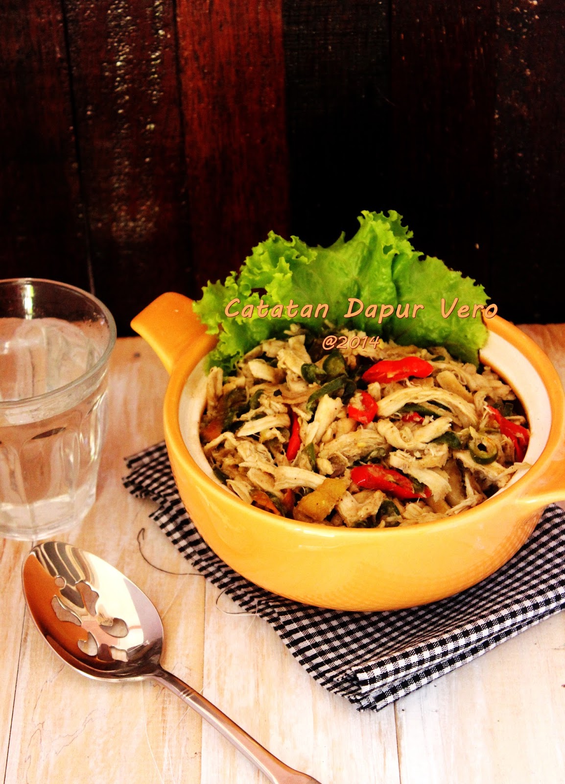 Catatan Dapur Vero: AYAM SUWIR CABAI HIJAU
