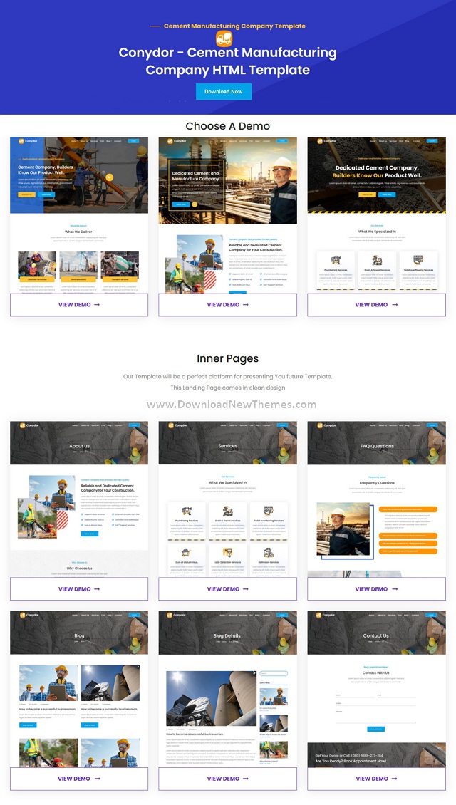 Conydor Manufacturing Factory HTML Template