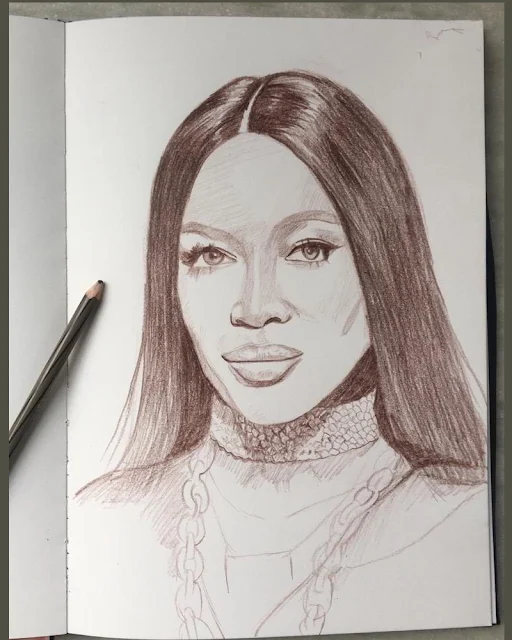 Naomi Campbell Portrait by Kumaraswamy