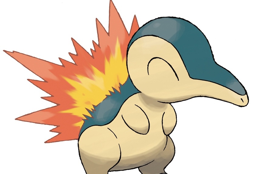 my starter is Cyndaquil and its nickname is Cody for my friend out in Ohio