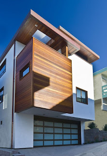 moderne häuser mit holzfassade