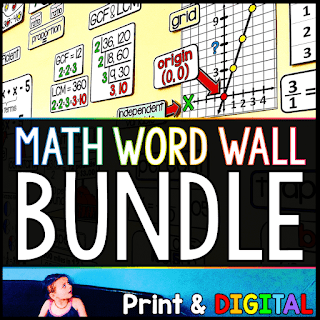 Math Word Wall Bundle