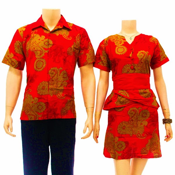 Sarimbit Dress Batik Motif Mahkota Batik Bagoes Solo