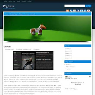 Pegasus Blogger Template