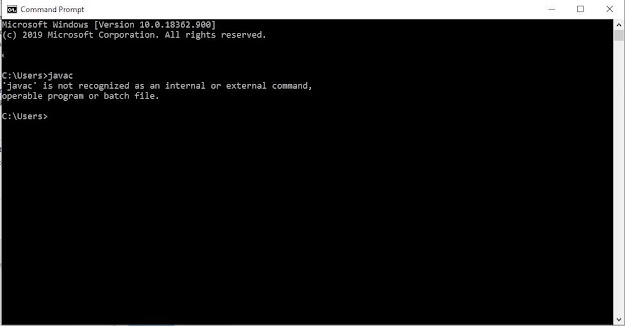 javac error in command prompt or cmd