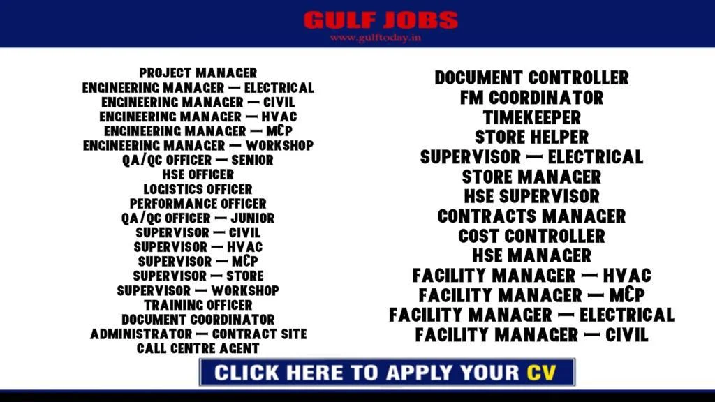 Qatar Jobs-Project Manager-QA/QC Officer-HSE Officer-Logistics Officer-Document Coordinator-Document Controller-Store Manager-HSE Supervisor-Contracts Manager