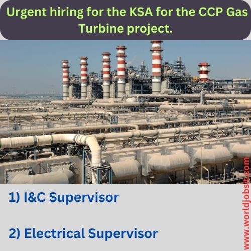 urgent requirement for the below roles to be based in Saudi Arabia