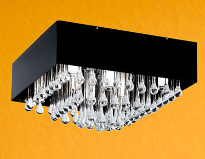 Modern Ceiling Lamp, the 88201 Camini Flush Square ceiling light