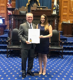 Rep Jeff Roy with Jennifer Knight-Levine