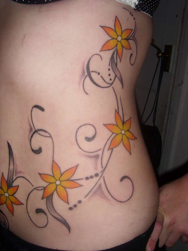 Flower Tattoos On Side