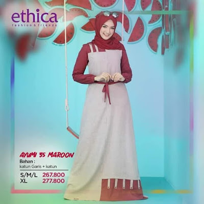  Terbaru ini ialah busana dengan desain terbaru serta versi terbaru √45+ Model Baju Muslim Ethica Modern Terbaru 2022